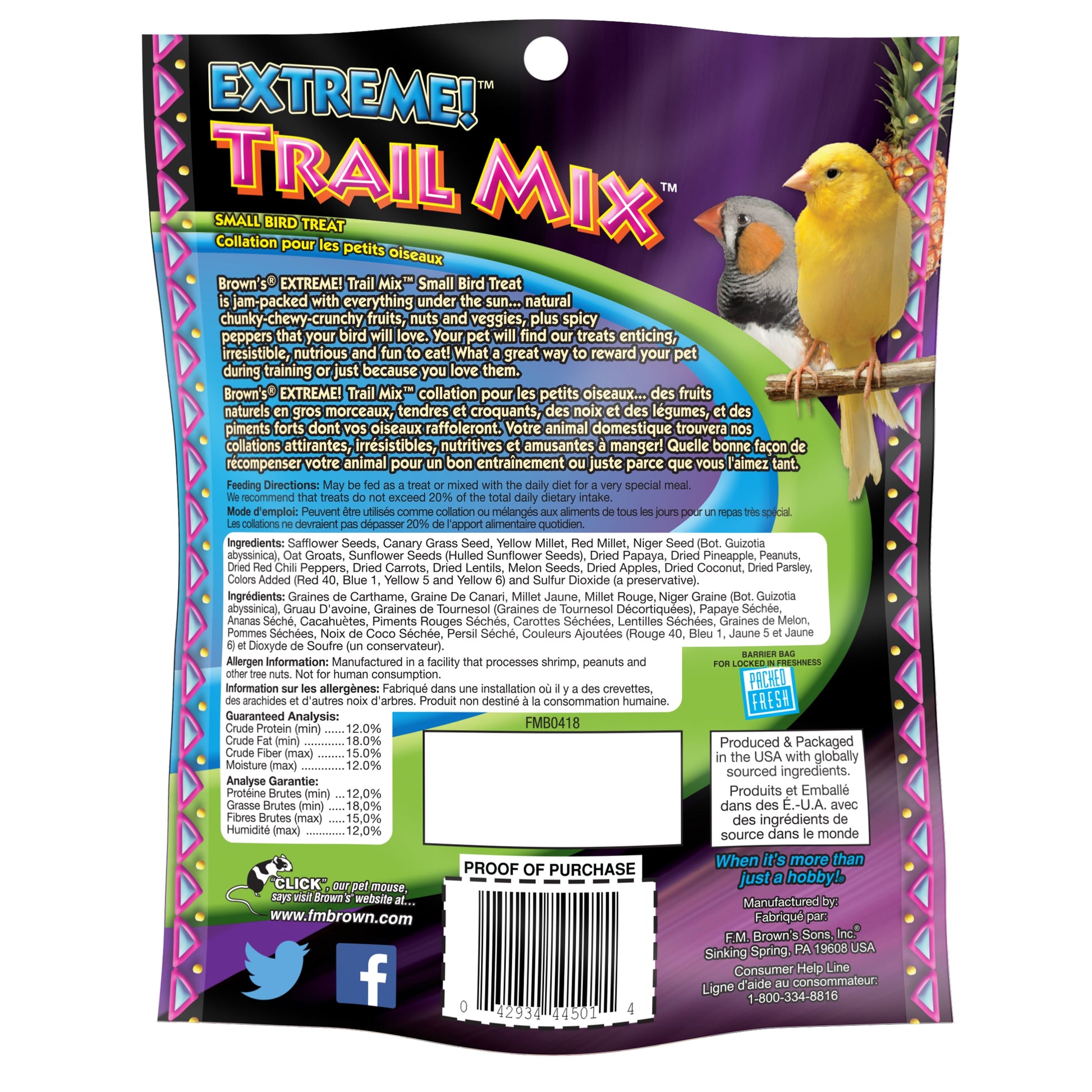 Extreme! Trail Mix Small Bird Treat, 4 Oz.