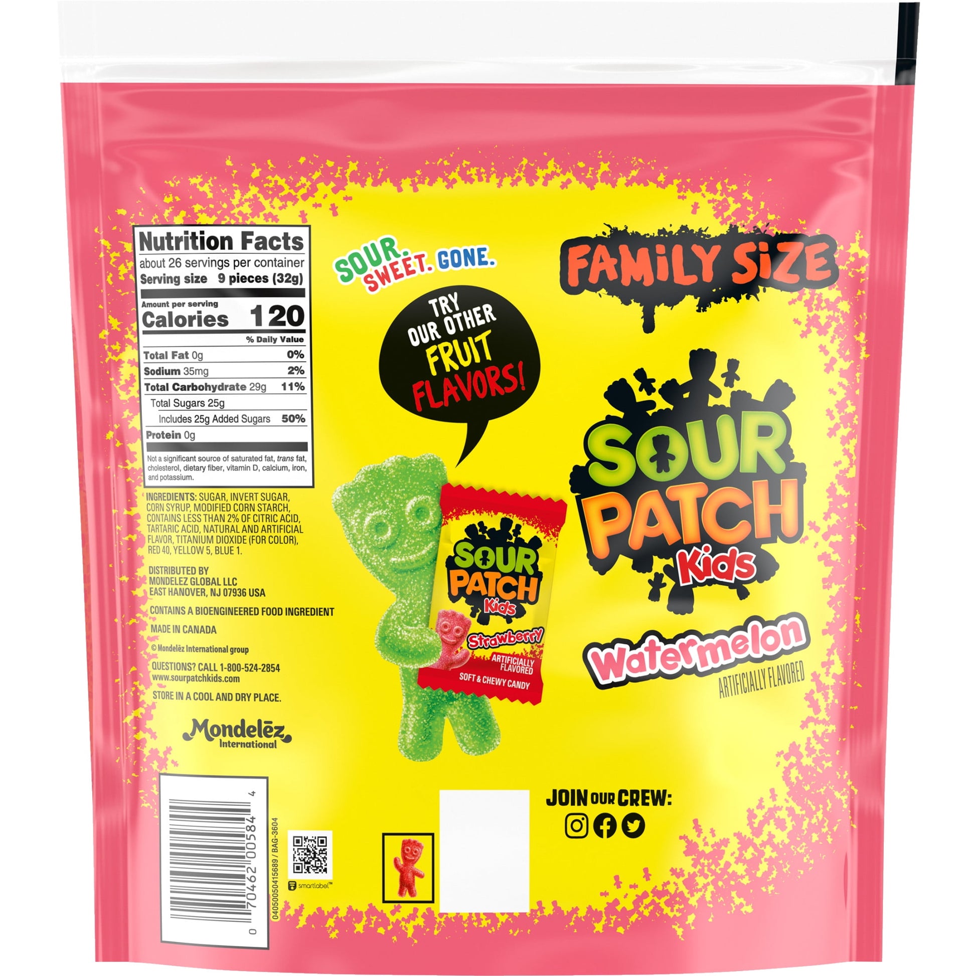 Watermelon Soft & Chewy Candy, Family Size, 1.8 Lb Bag