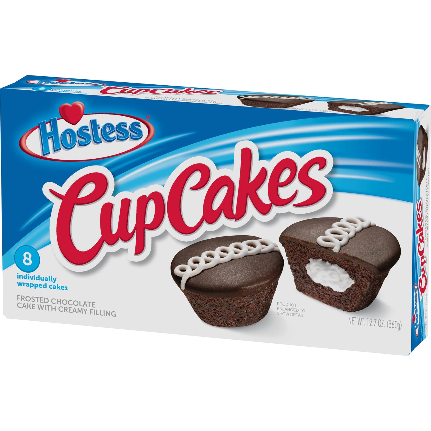 Chocolate Cup Cakes, Creamy, 8 Count, 12.7 Oz