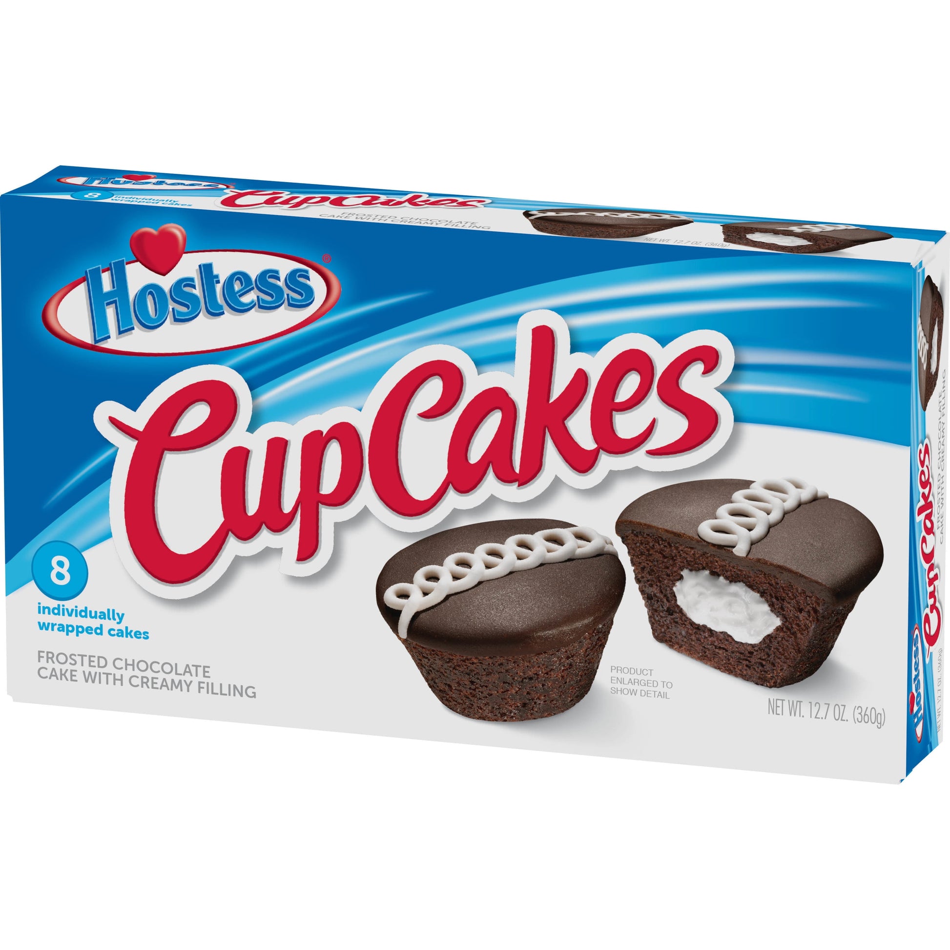 Chocolate Cup Cakes, Creamy, 8 Count, 12.7 Oz