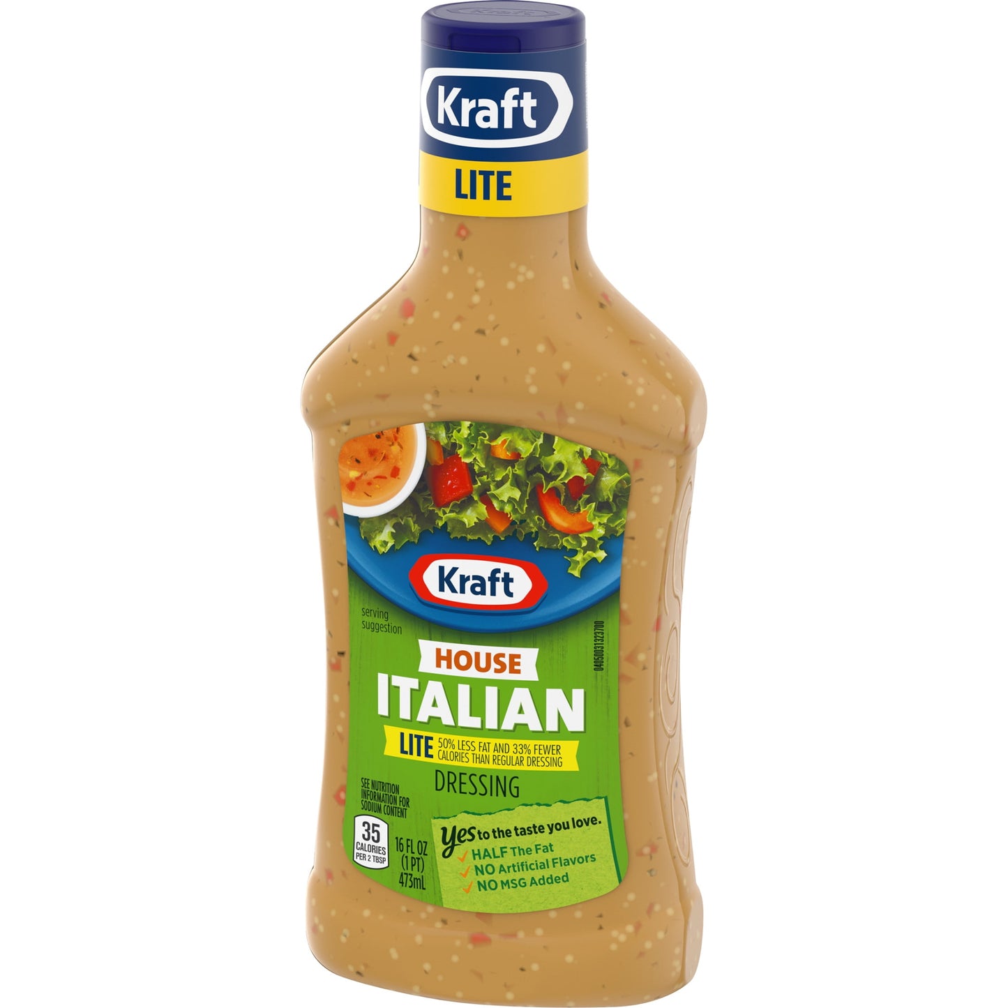 House Italian Lite Salad Dressing, 16 Fl Oz Bottle