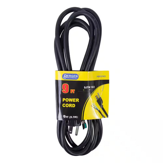 9 Ft. 16/3 SJTW 3-Wire Appliance/Power Tool Cord