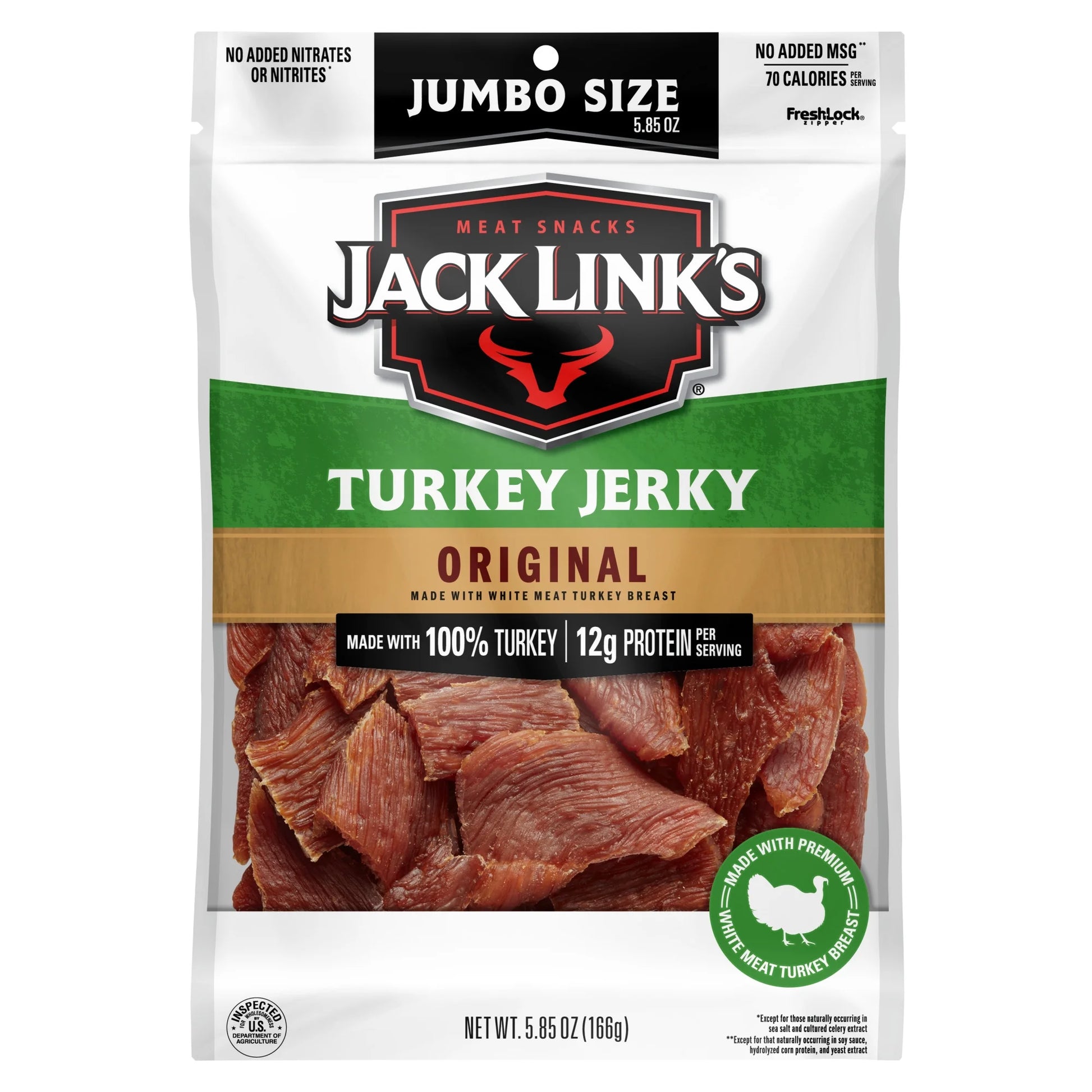Original Turkey Jerky 5.85 Oz Resealable Bag