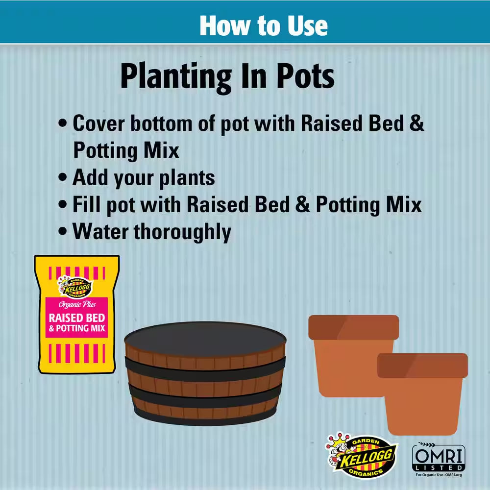 2 Cu. Ft. All Natural Raised Bed and Potting Mix Premium Outdoor Container Mix