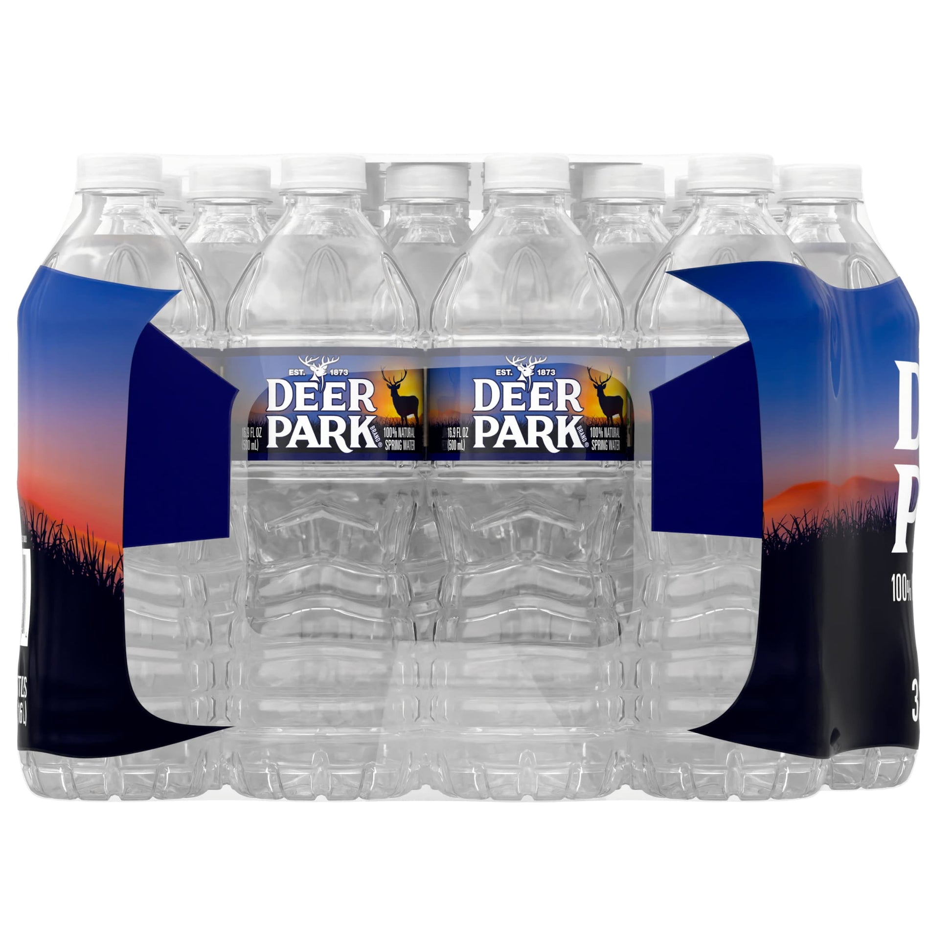 Brand 100% Natural Spring Water, 16.9-Ounce Plastic Bottles (Pack of 32)