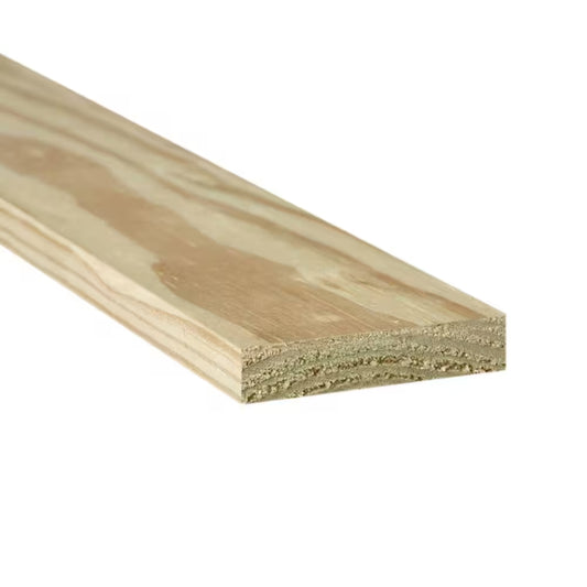 1 In. X 4 In. X 4 Ft. Appearance Grade Pressure-Treated Board Southern Yellow Pine Lumber