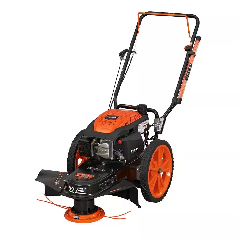 22 In. 170Cc Gas Walk behind String Trimmer Mower