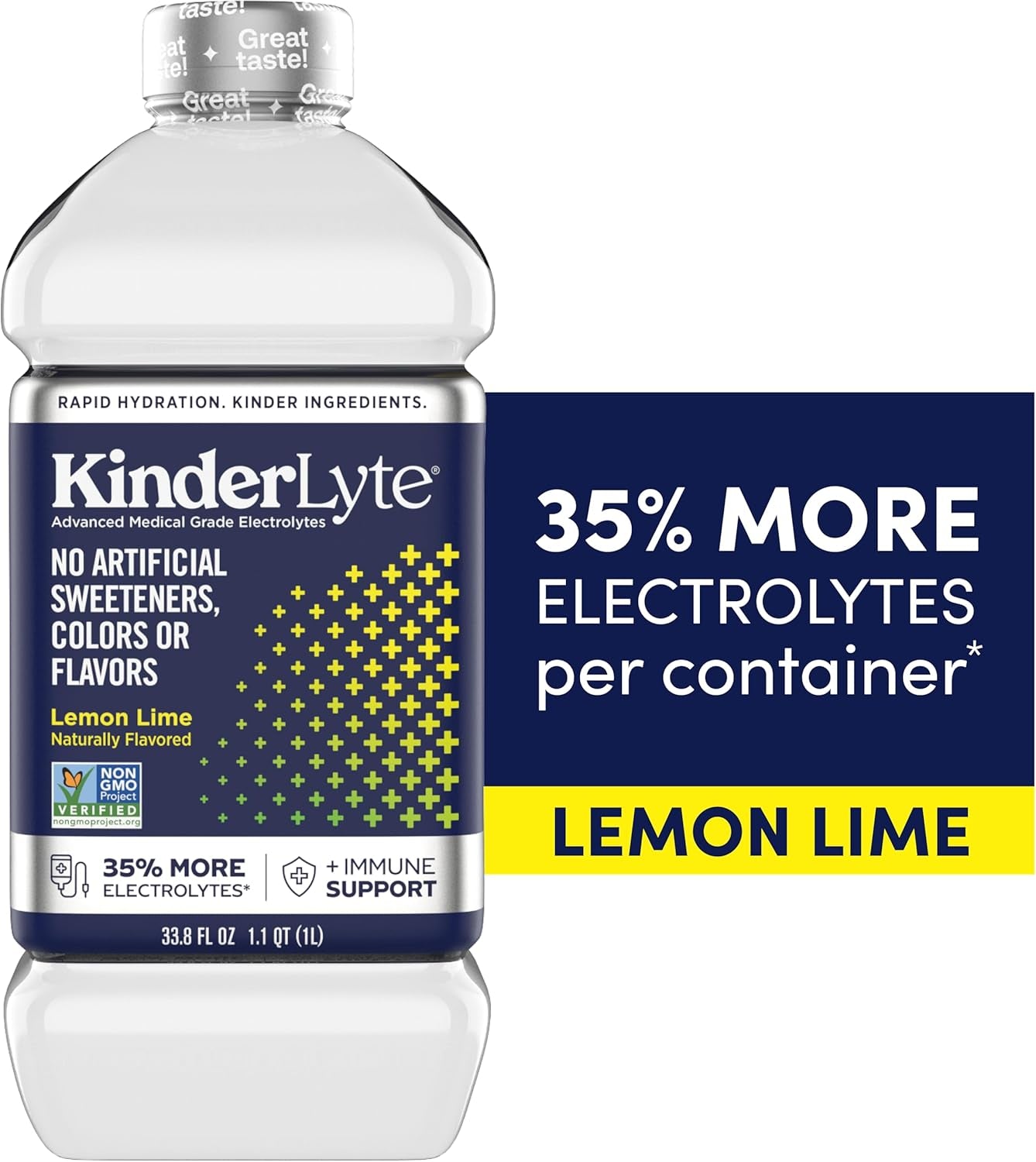 Advanced Oral Electrolyte Solution | Electrolyte Drinks with 35% More Electrolytes and Premax Prebiotic (Lemon Lime, 6-Pack)