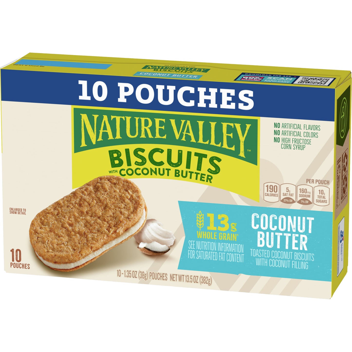 Biscuit Sandwiches, Coconut Butter, Snack Value Pack, 10 Ct, 13.5 OZ