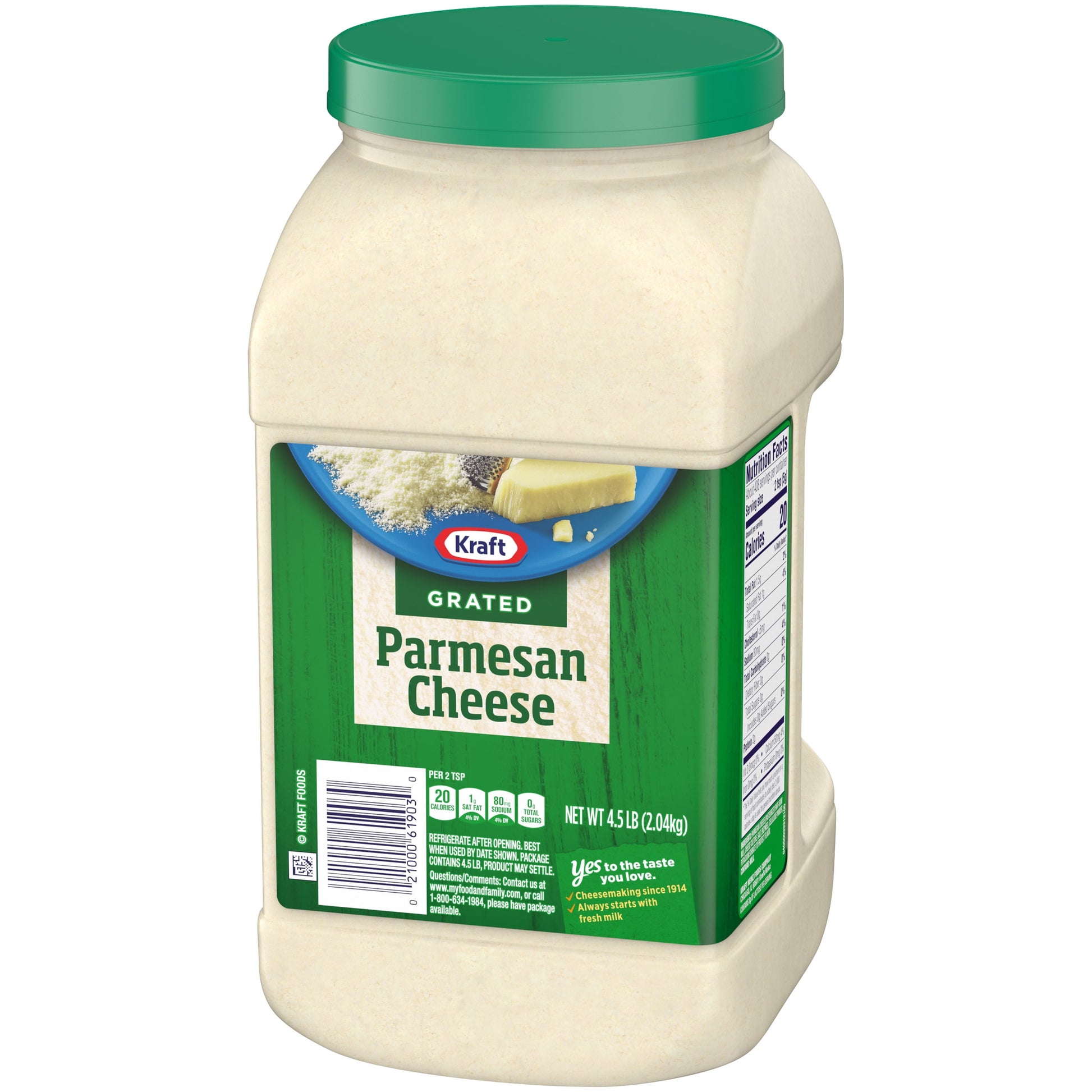 Parmesan Grated Cheese, 4.5 Lb Jug