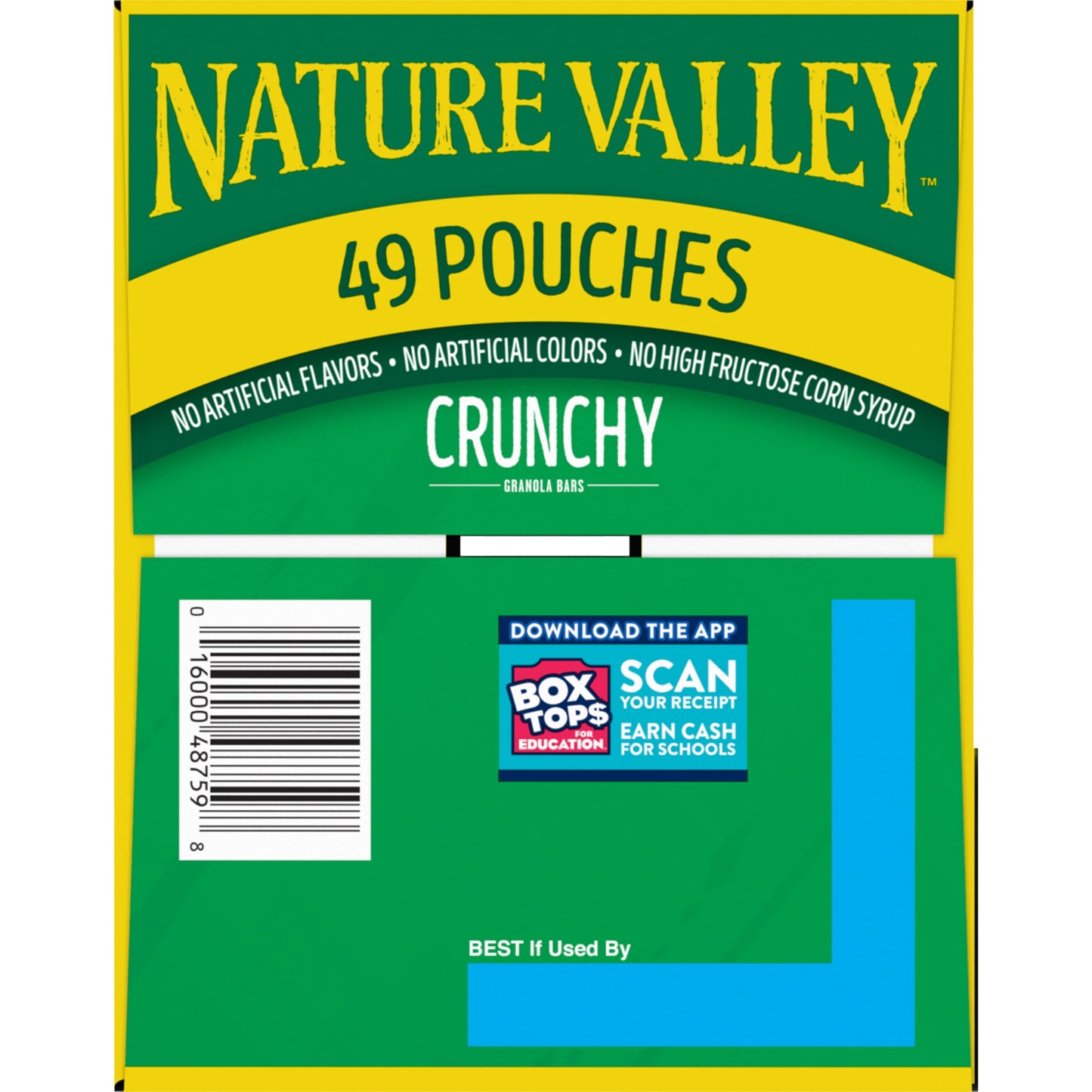 Crunchy Granola Bars, Oats 'N Honey, 98 Bars, 73.01 OZ (49 Pouches)