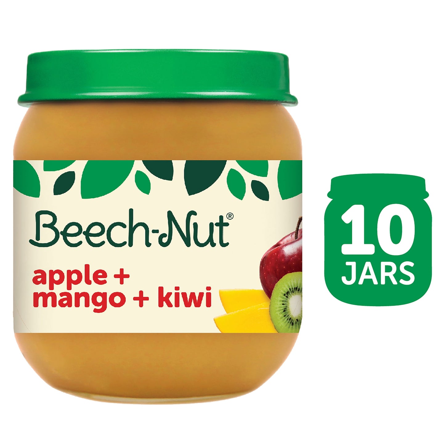 Stage 2 Baby Food, Apple Mango & Kiwi, 4 Oz Jar (10 Pack)