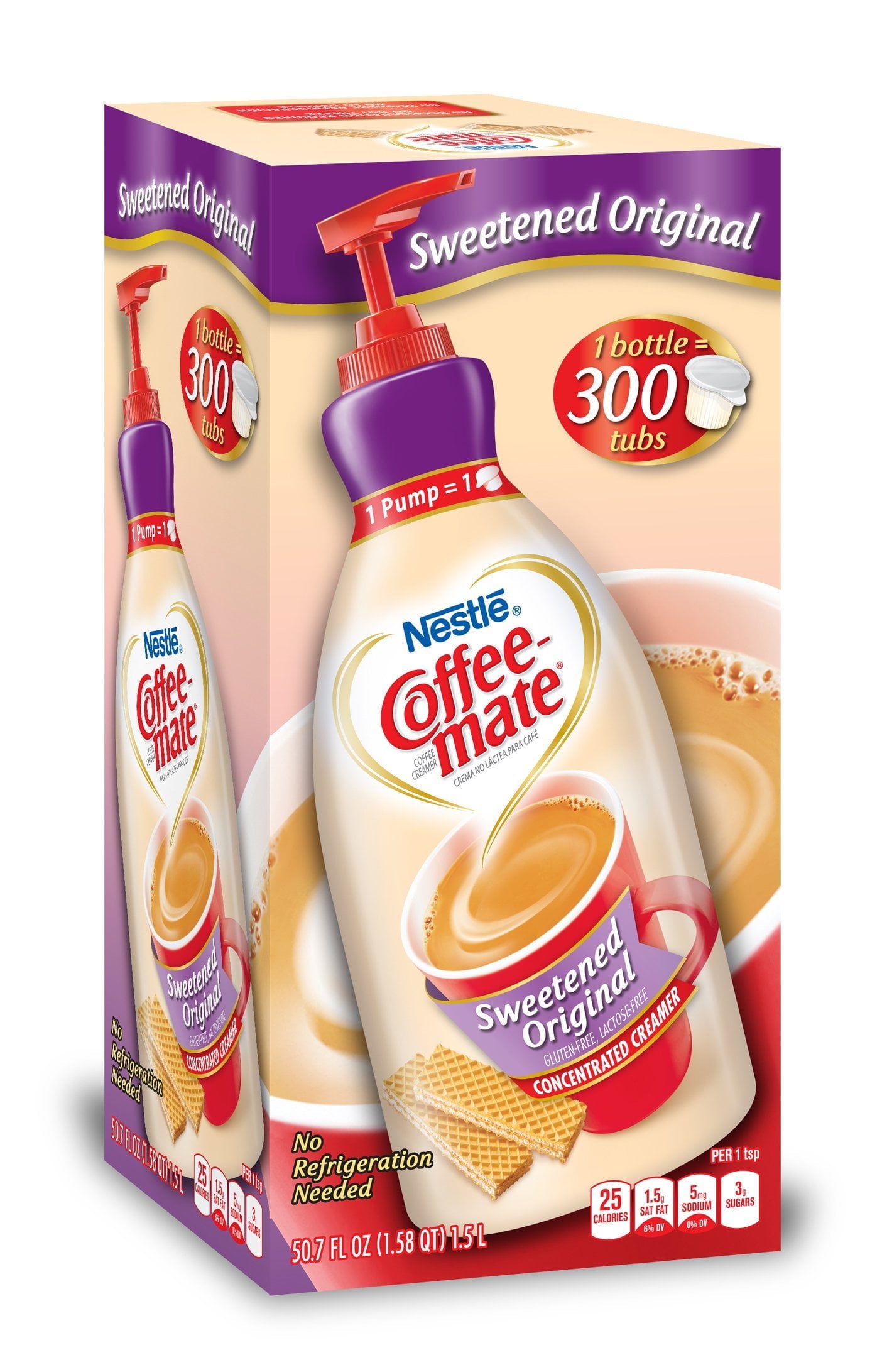 Coffee-Mate Coffee Creamer Sweetened Original Liquid Creamer 50.7 Fl. Oz.