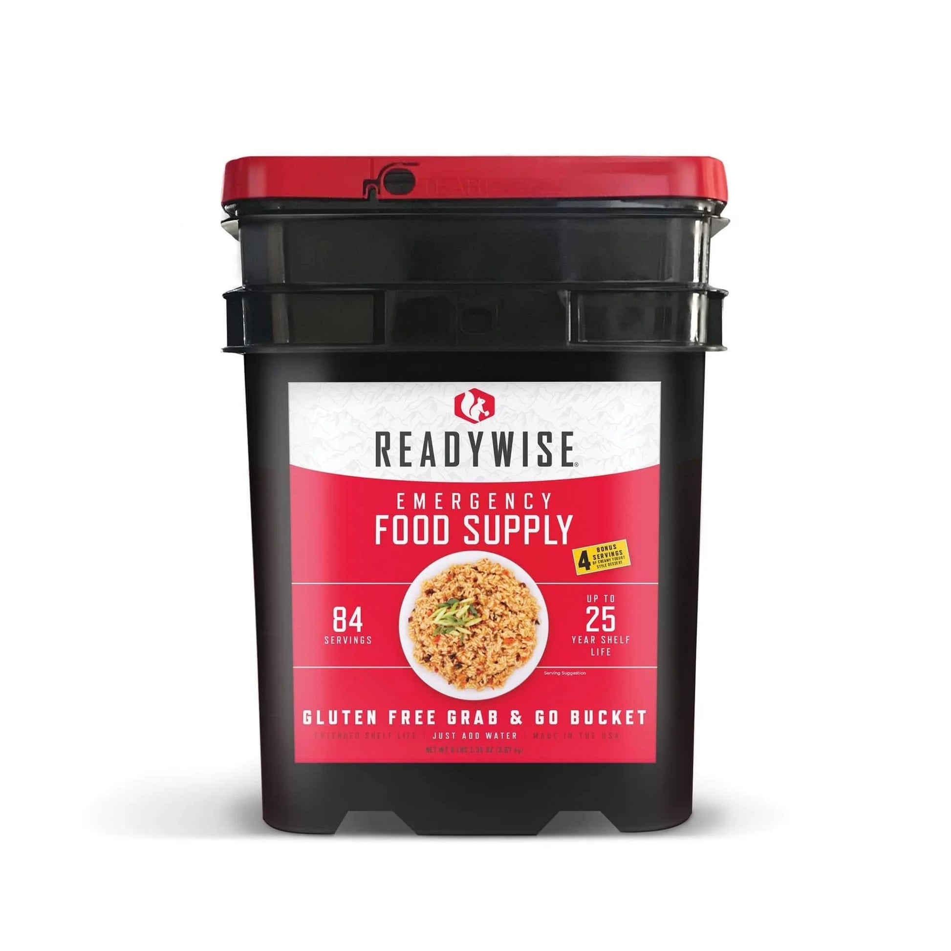 84 Serving Gluten Free Grab and Go Bucket