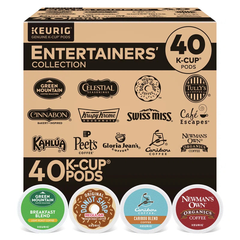 Entertainers' Collection Variety Pack,  Single-Serve K-Cup Pods, 40 Count