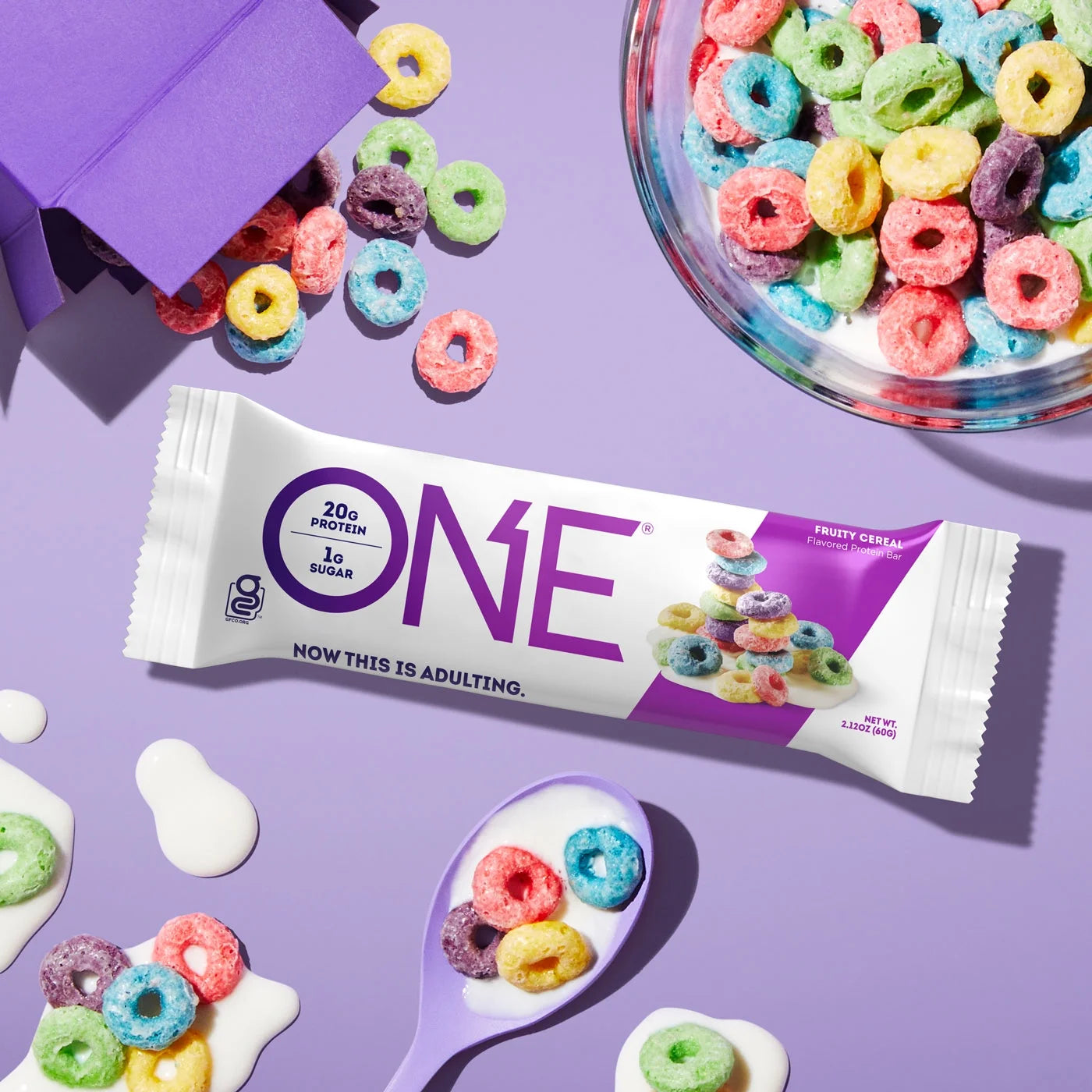 One Protein Bar, Fruity Cereal, 20G Protein, 4 Ct