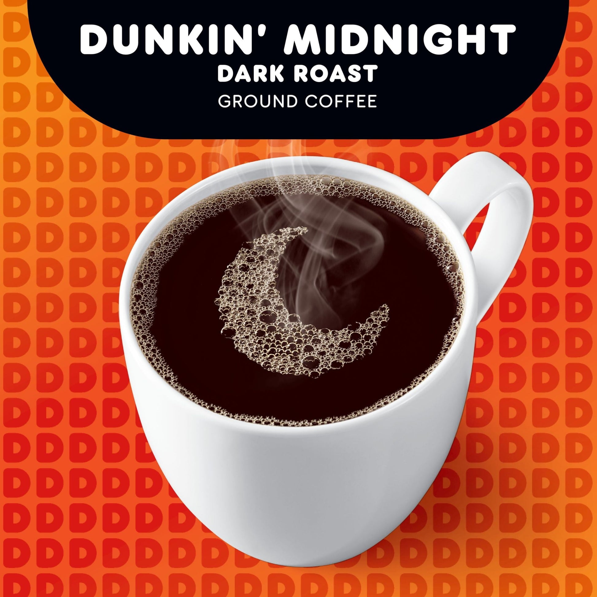 (3 Pack) Dunkin’ Midnight Dark Roast Ground Coffee, 11 Oz. Bag