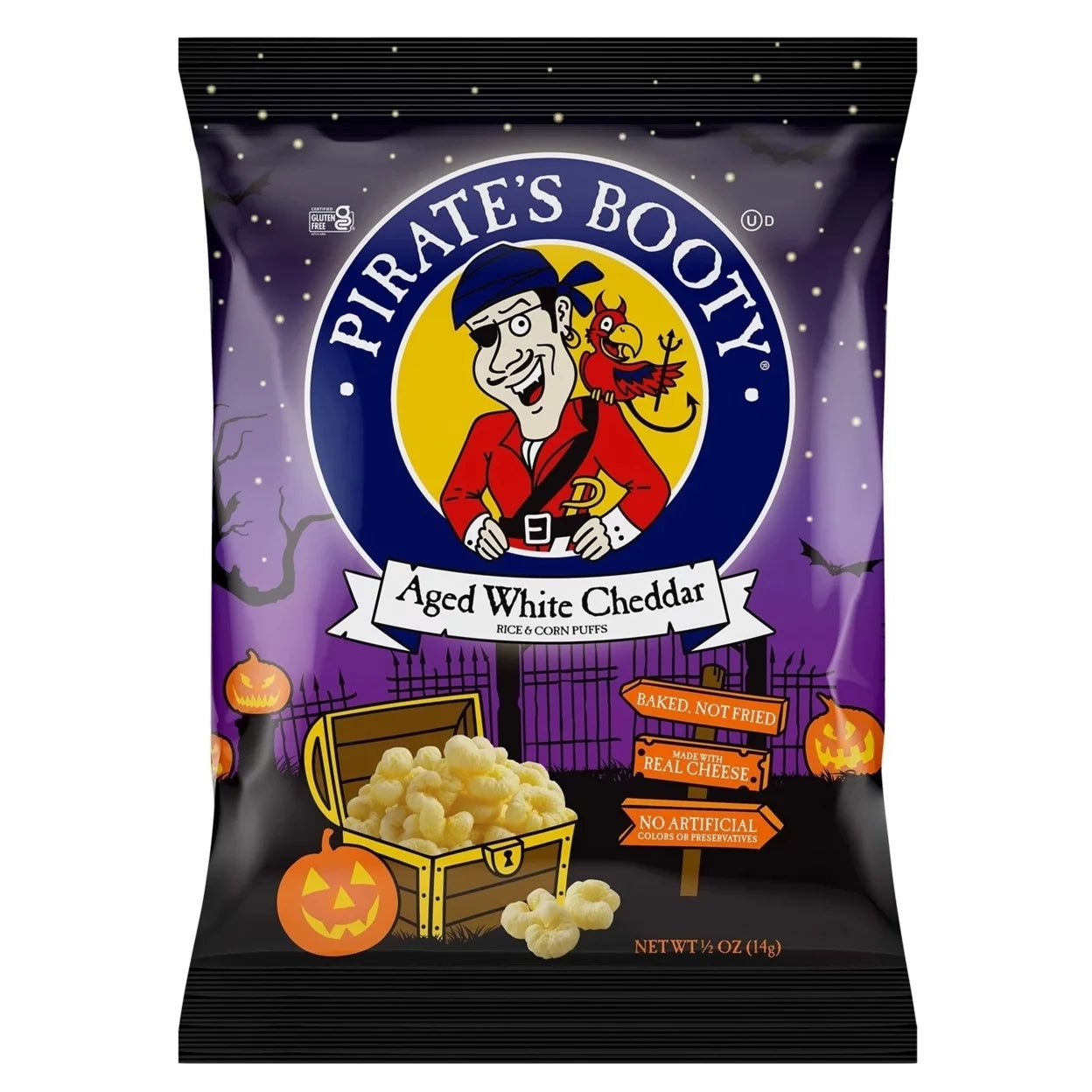 Aged White Cheddar Puffs Halloween, 0.5 Ounce (40 Count)