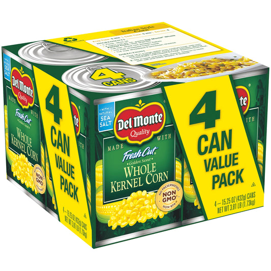 (4 Cans)  Whole Kernel Canned Corn, 15.25 Oz