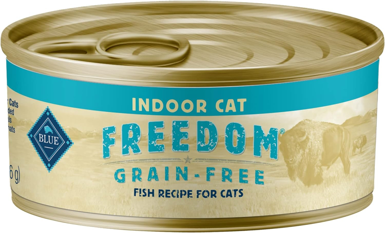 Freedom Grain Free Natural Adult Pate Wet Cat Food, Indoor Fish 5.5-Oz Cans (Pack of 24)