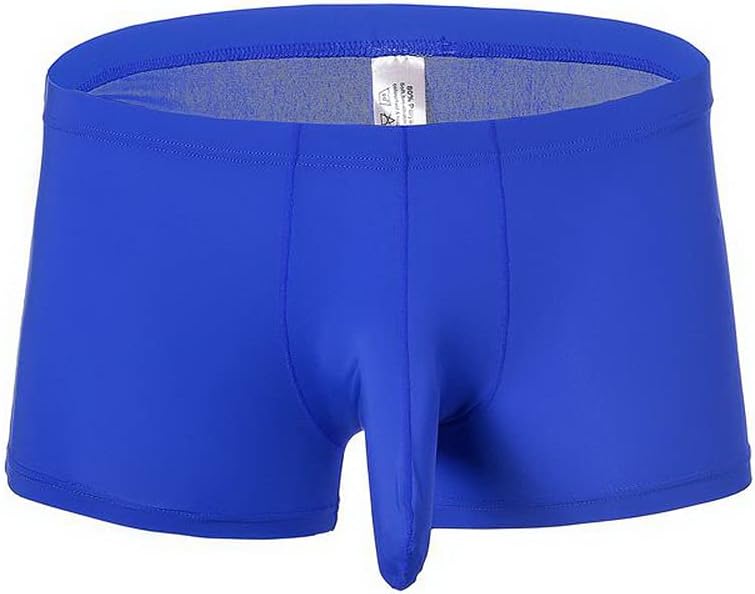 COMLIFE Men's Elephant Nose Pouch Enhancing Boxer Briefs Breathable Ice Silk Panties