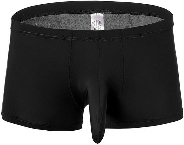 COMLIFE Men's Elephant Nose Pouch Enhancing Boxer Briefs Breathable Ice Silk Panties