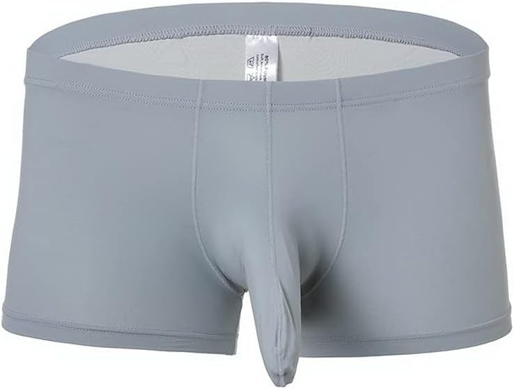 COMLIFE Men's Elephant Nose Pouch Enhancing Boxer Briefs Breathable Ice Silk Panties