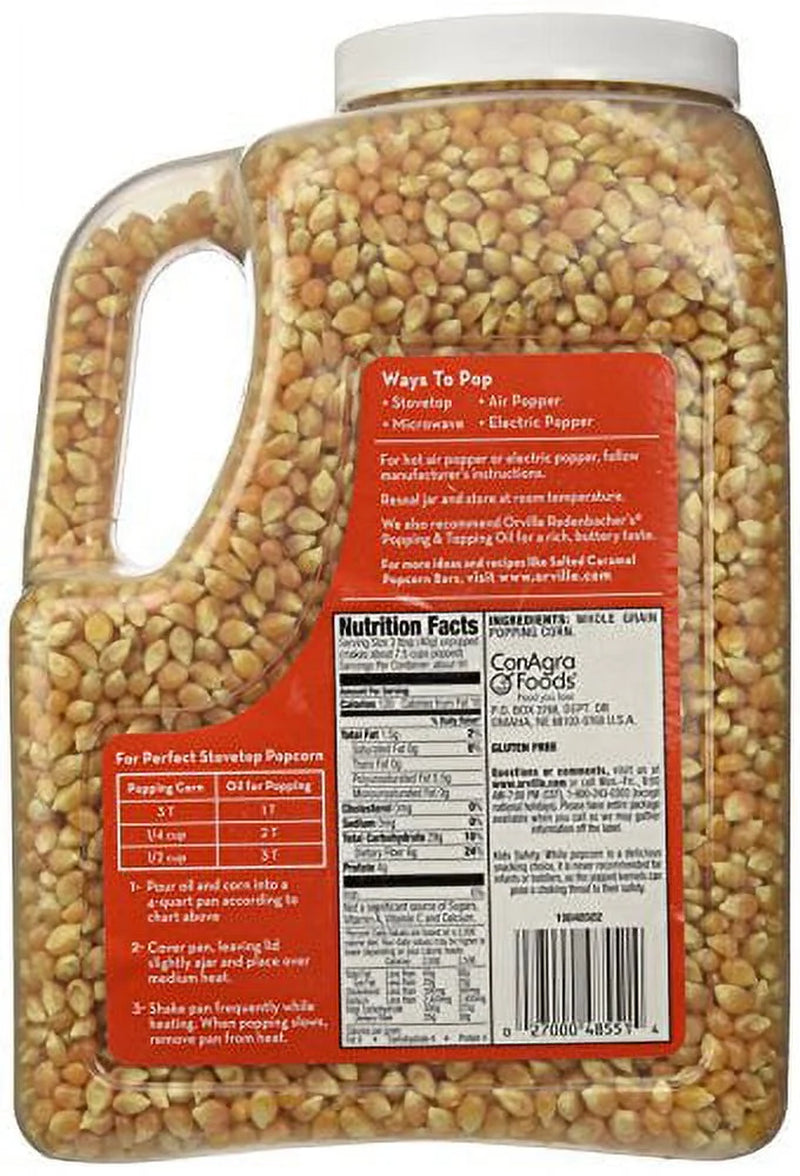 Gourmet Popcorn Kernels, Original Yellow, 8 Lb