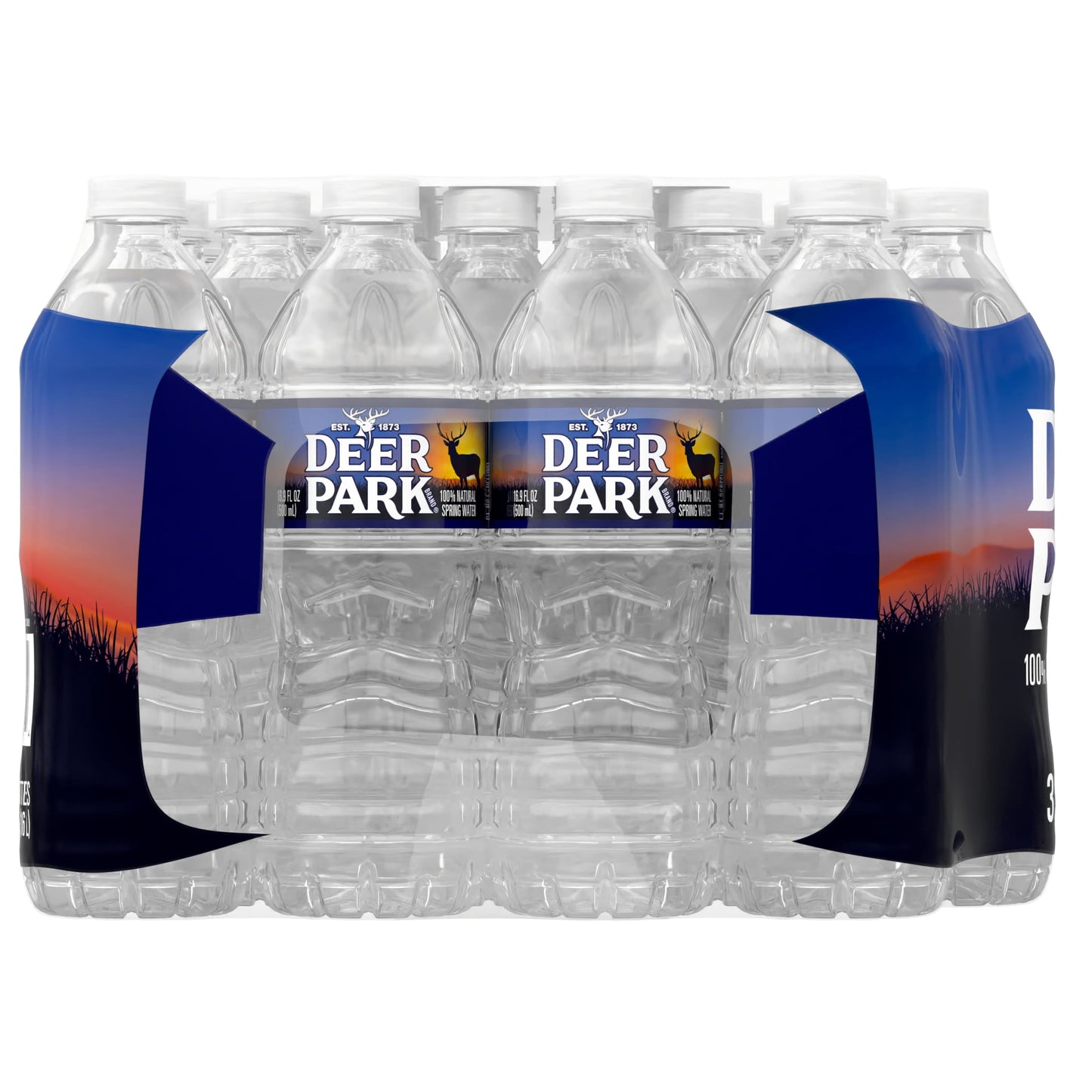 Brand 100% Natural Spring Water, 16.9-Ounce Plastic Bottles (Pack of 32)