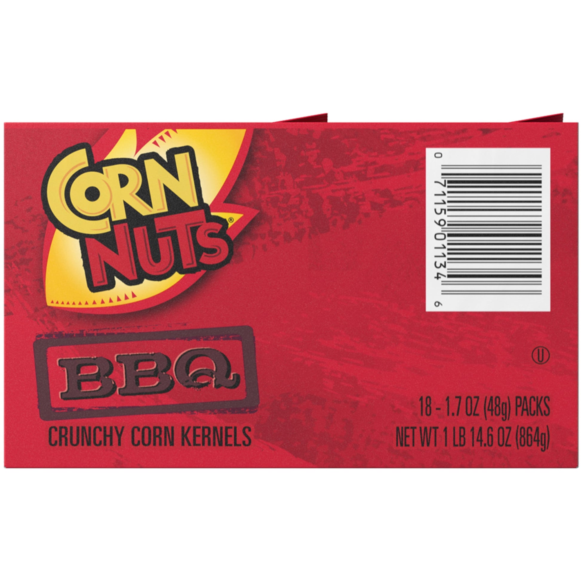 BBQ Crunchy Corn Kernels Snack, Ready-To-Eat Snack, 1.7Oz Plastic Pouch (Pack of 18)