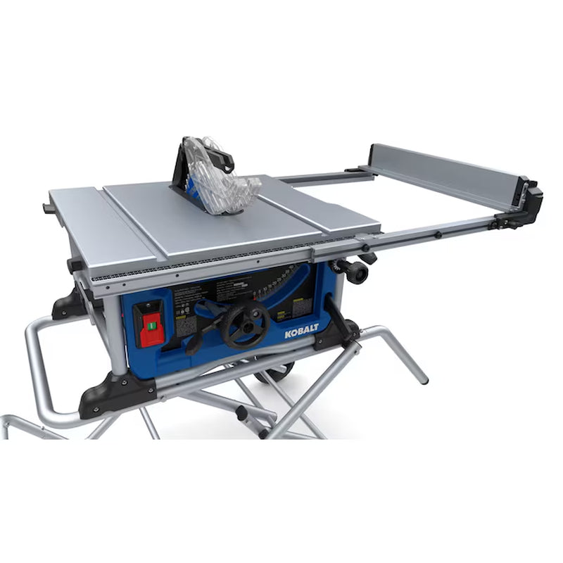 10-In 15-Amp 120-Volt Corded Portable Jobsite Table Saw with Gravity Rise Stand