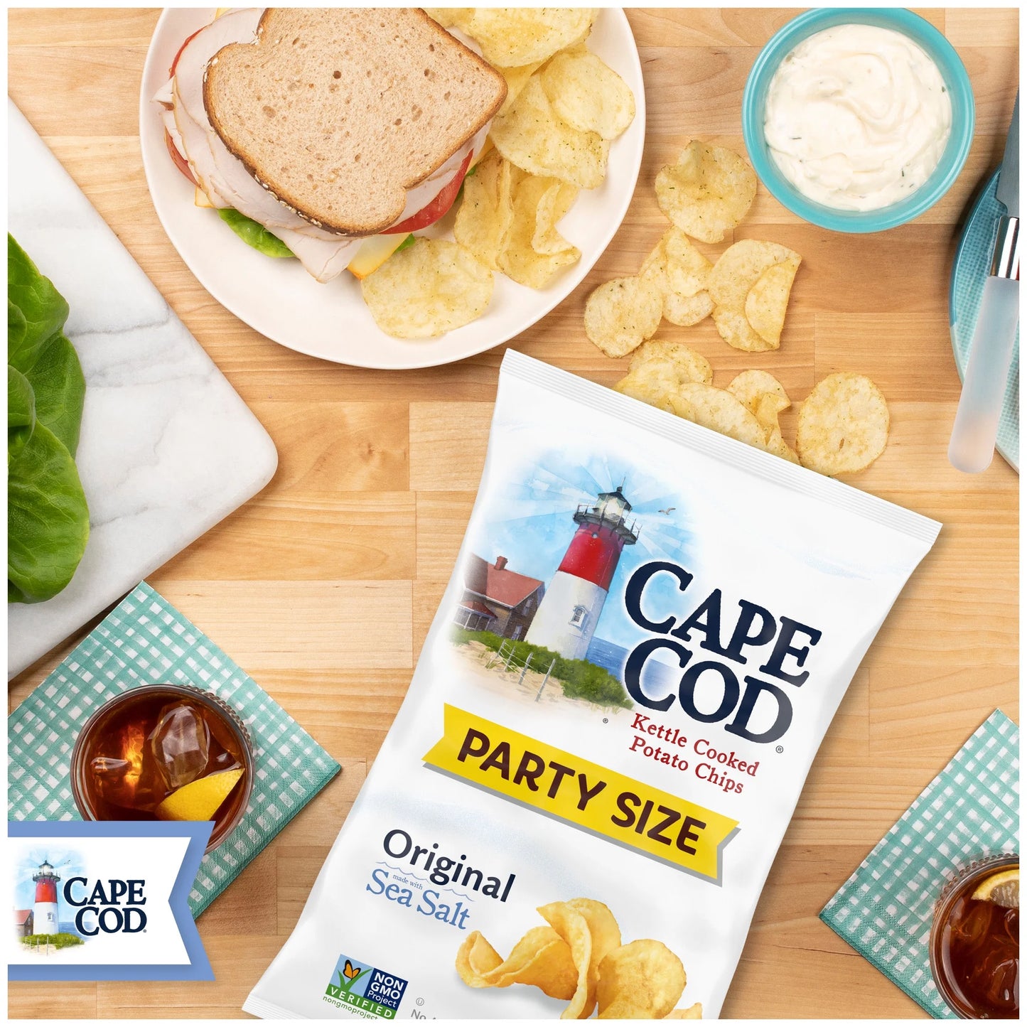 Potato Chips, Less Fat Original Kettle Cooked Chips, 24 Oz