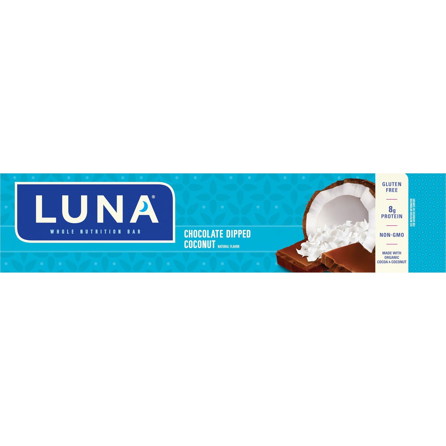 Clif Luna Bar: Dipped Chocolate Coconut Box of 15