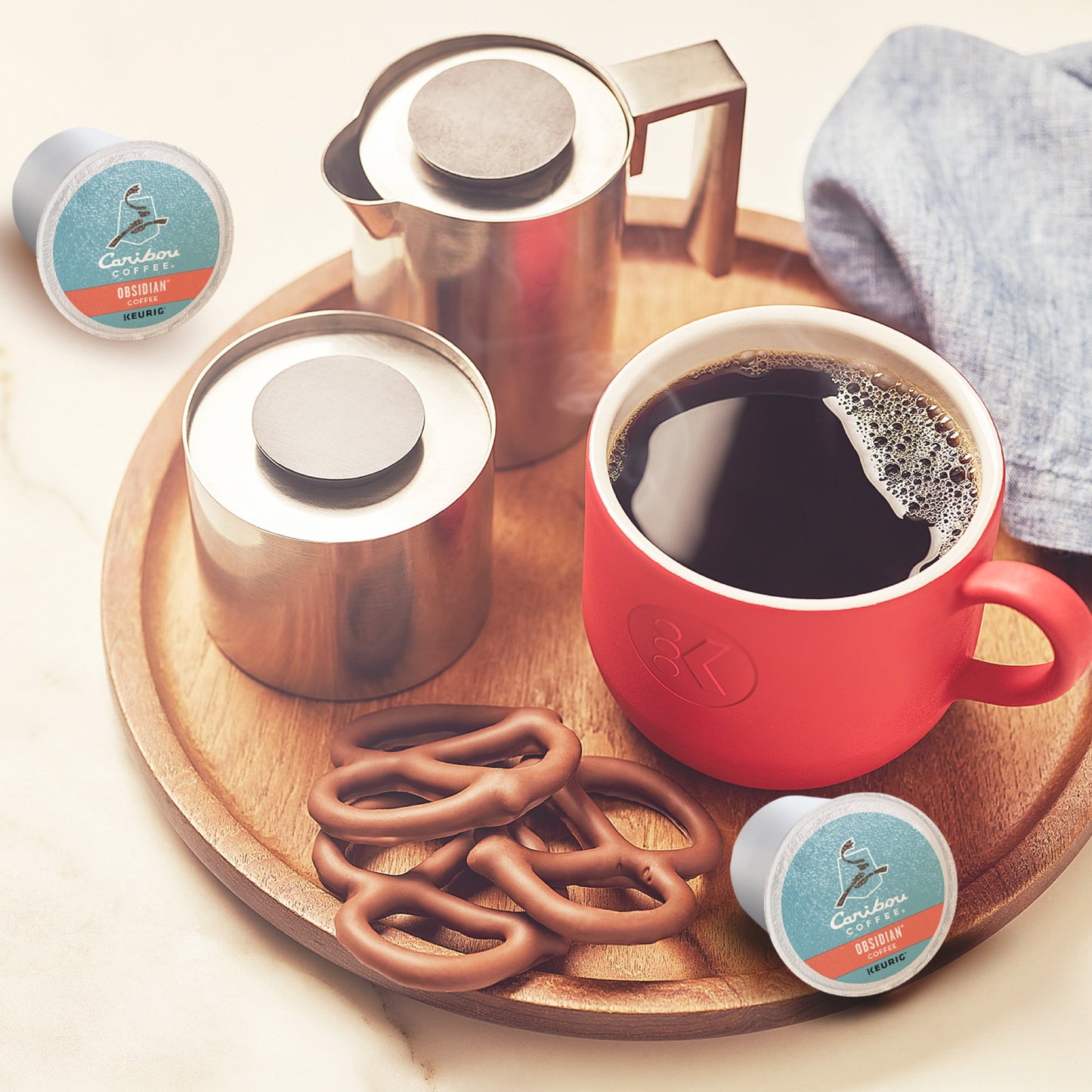 Caribou Coffee Obsidian Keurig Single-Serve K-Cup Pod,  Medium Roast C
