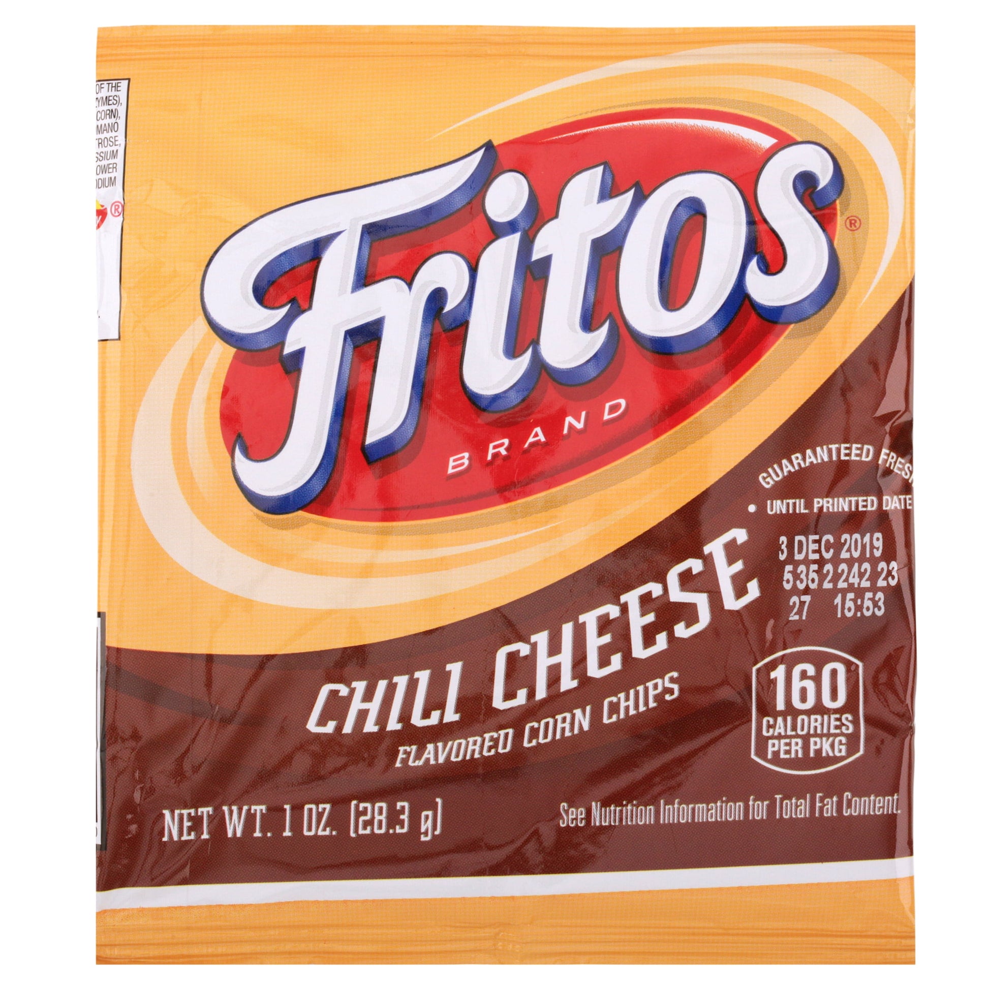 Corn Chips, Chili Cheese, 1 Oz Bags, 40 Count