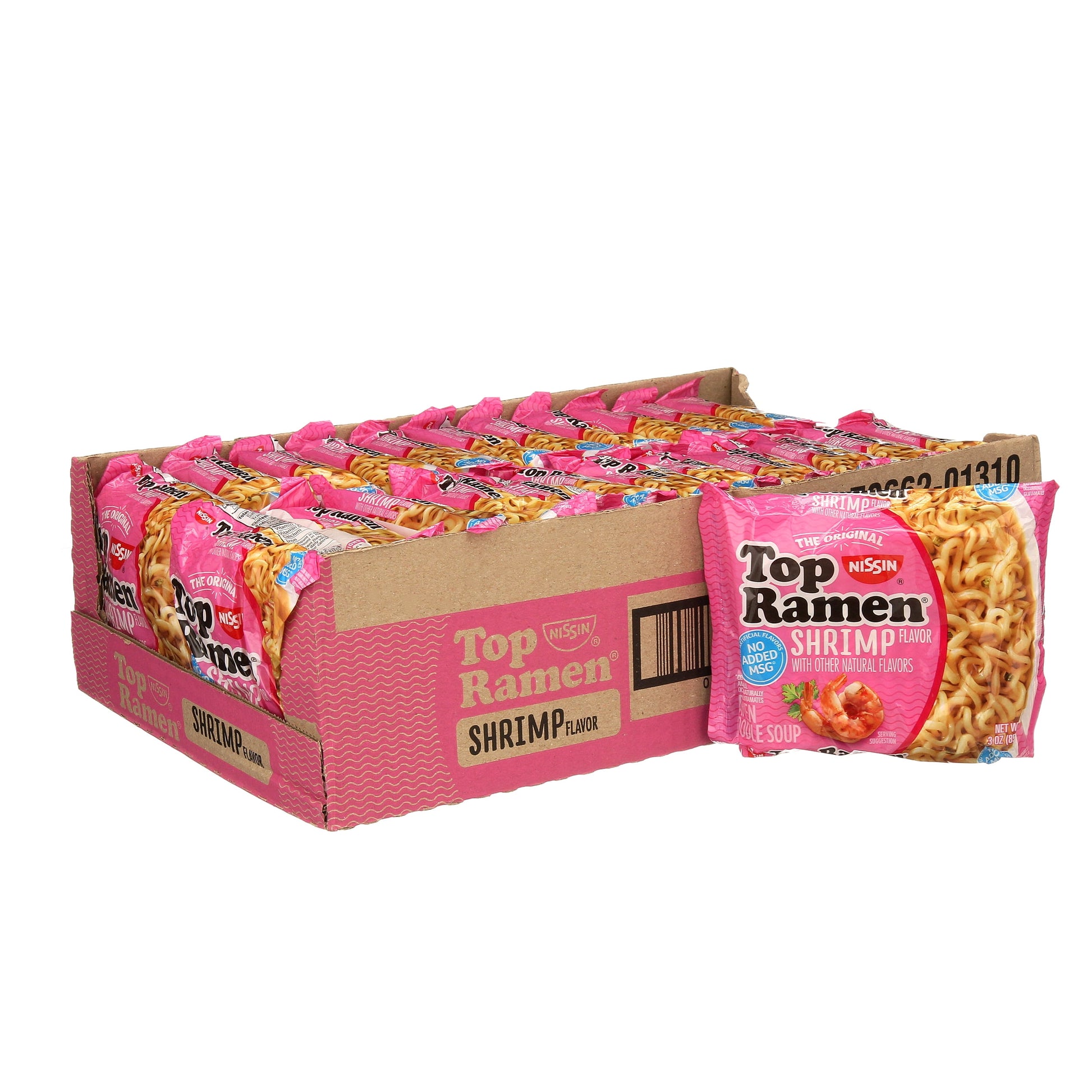 (24 Pack)  Shrimp Flavor Top Ramen Noodles, 3 Oz