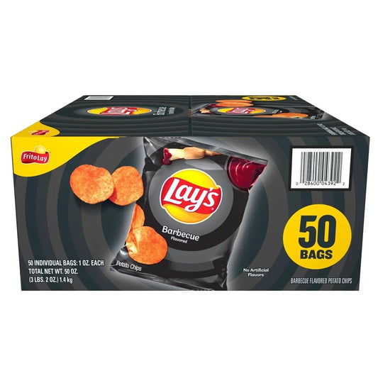 Lay' Barbecue Potato Chips 1 Oz, 50 Count Bags