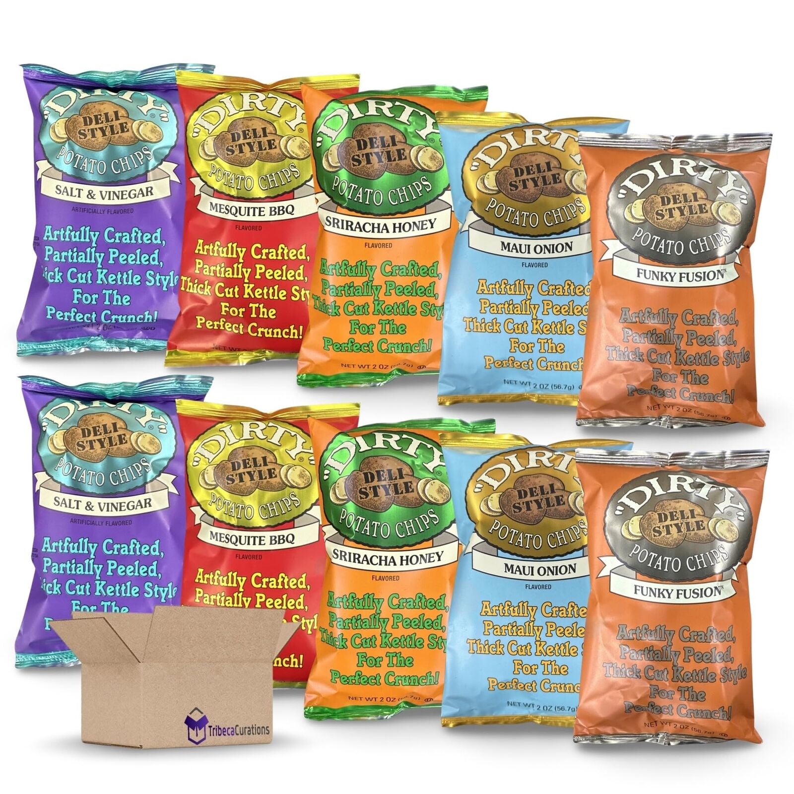 Deli Style Potato Chips Variety Pack | Funky Fusion, Maui Onion, Mesquite