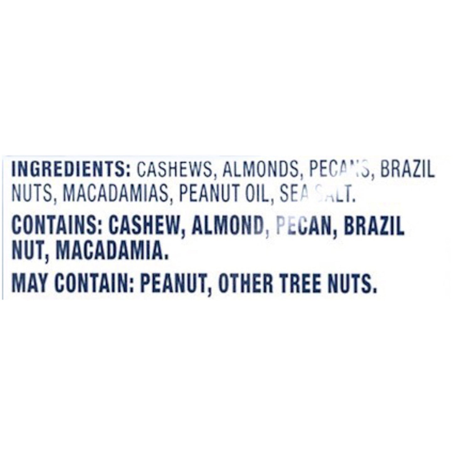 Deluxe Mixed Nuts, Protein Snack, 2.25 Oz Plastic Bag (Pack of 12)