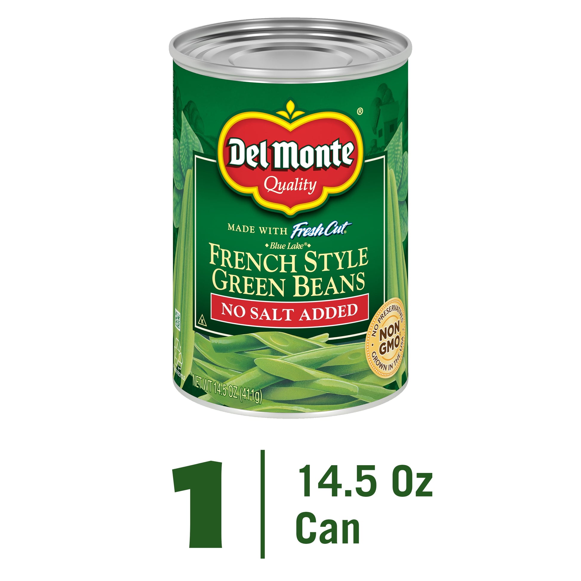 French Style Green Beans, No Salt, 14.5 Oz Can