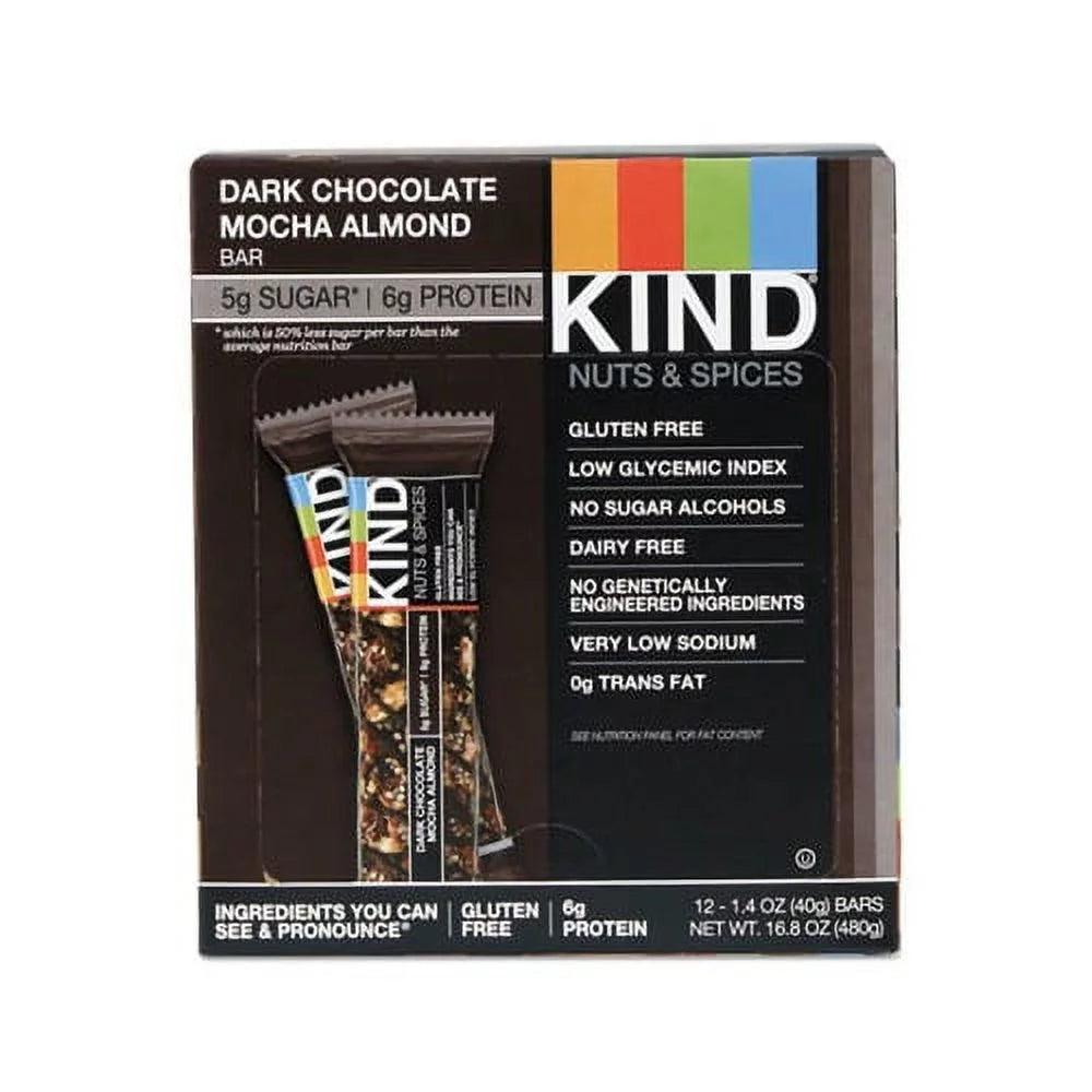 Healthy Snack Bar, Dark Chocolate Mocha Almond  Healthy Snack Bar, Dark Chocolate Mocha Almond