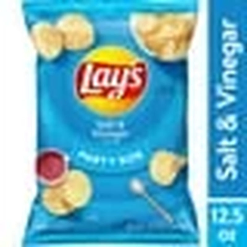 Salt & Vinegar Potato Snack Chips,Party Size, 12.5 Oz Bag