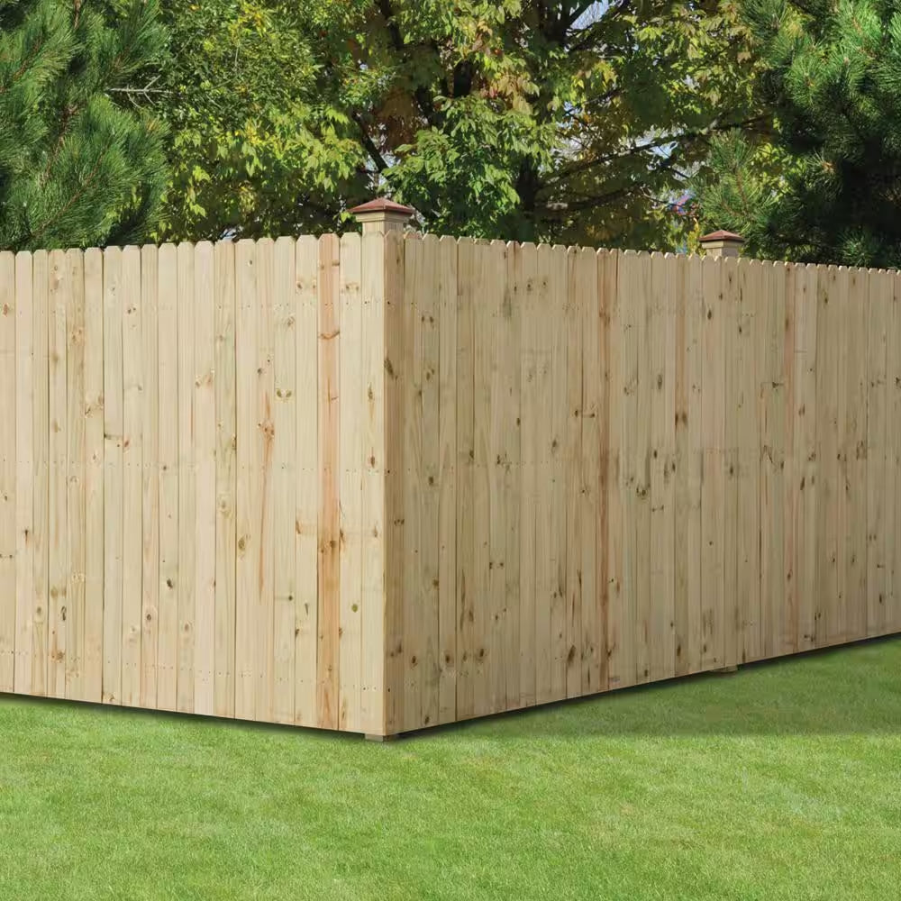 1/2 In. X 4 In. X 6 Ft. Dog Ear Brazilian Pine Fence Picket (12-Pack)