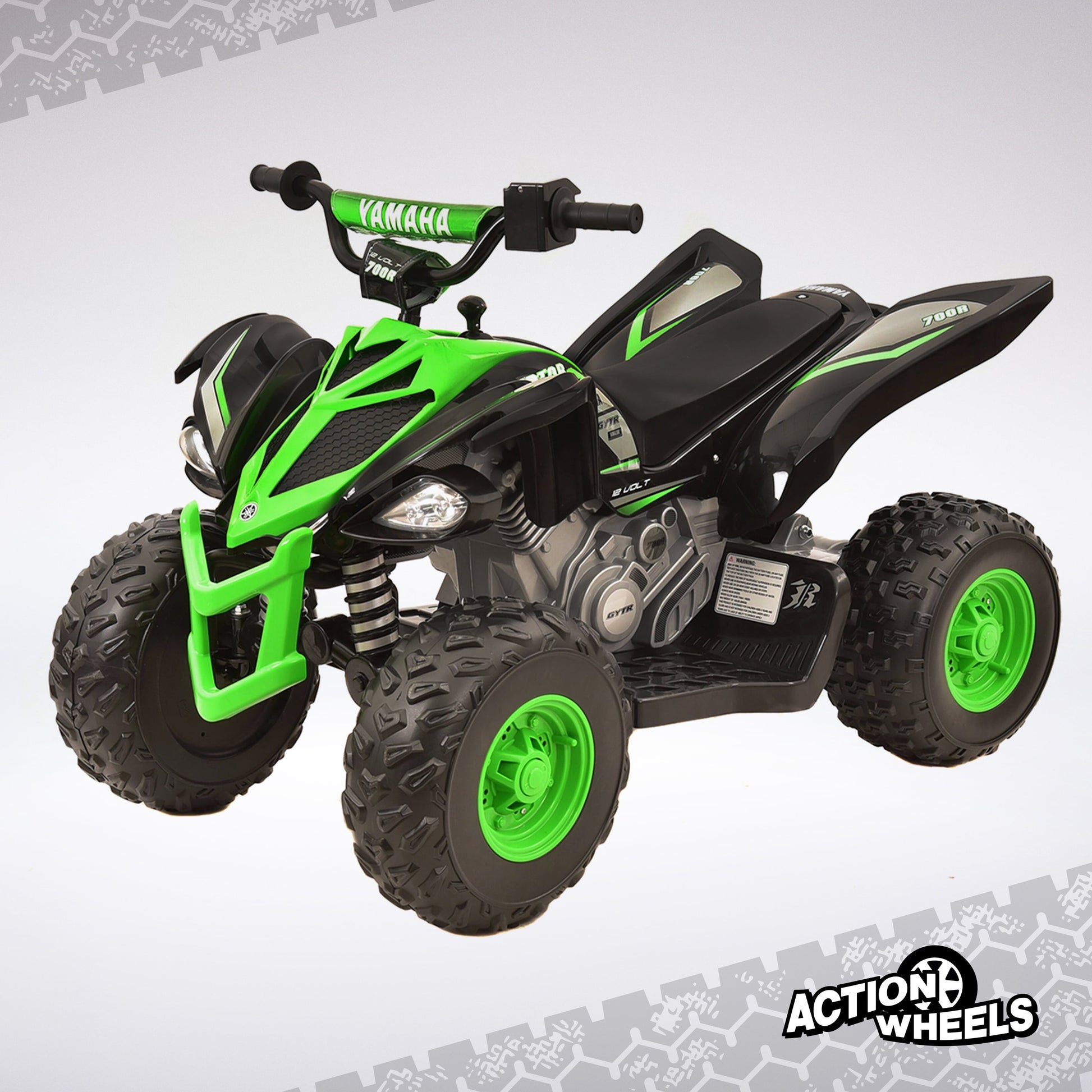 12V Raptor ATV Powered Ride-On for Boys & Girls, Ages 3+, up to 5 MPH