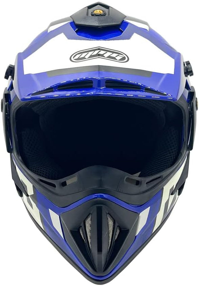 Adult Motorcycle off Road Helmet DOT - MX ATV Dirt Bike Motocross UTV - with Goggles