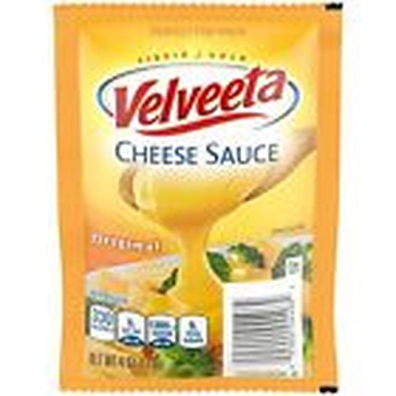 Velveeta Original Cheese Sauce Perfect for Pasta (24 Pouches, 4 Packs of 6)