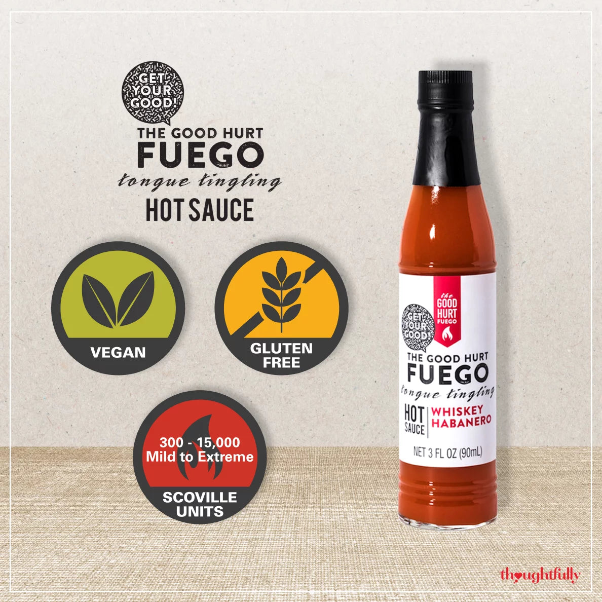 The Good Hurt Fuego: a Hot Sauce Gift Set for Hot Sauce Lover’S, Set of 7