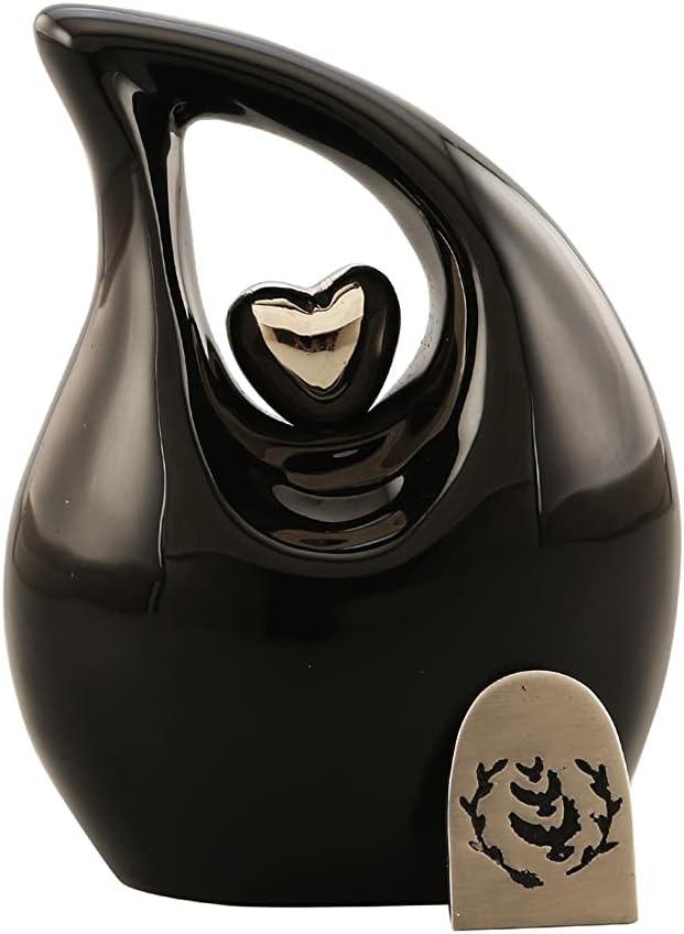 Customize &amp; Personalize Heart of Love Cremation Urns for Human Ashes - Decorative Urns,Urns for Human Ashes Female &amp; Male,Urns for Ashes Men &amp; Women,Funeral Urn (Adult Customize, Lavender)