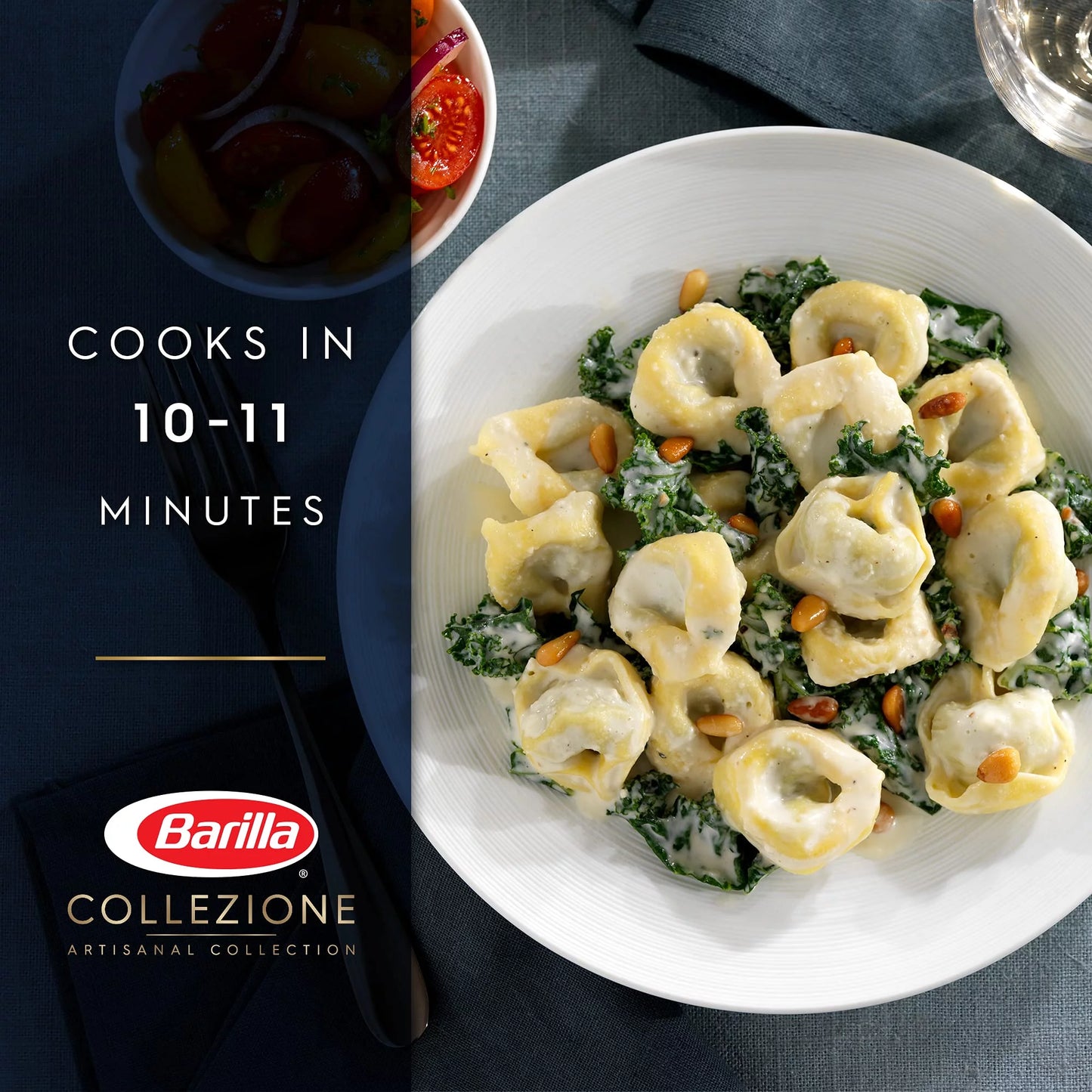 Collezione Cheese & Spinach Tortellini Pasta 12 Oz (Pack of 12)