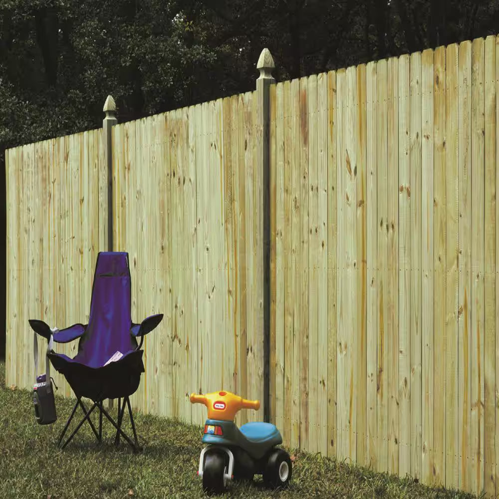 1/2 In. X 4 In. X 6 Ft. Dog Ear Brazilian Pine Fence Picket (12-Pack)